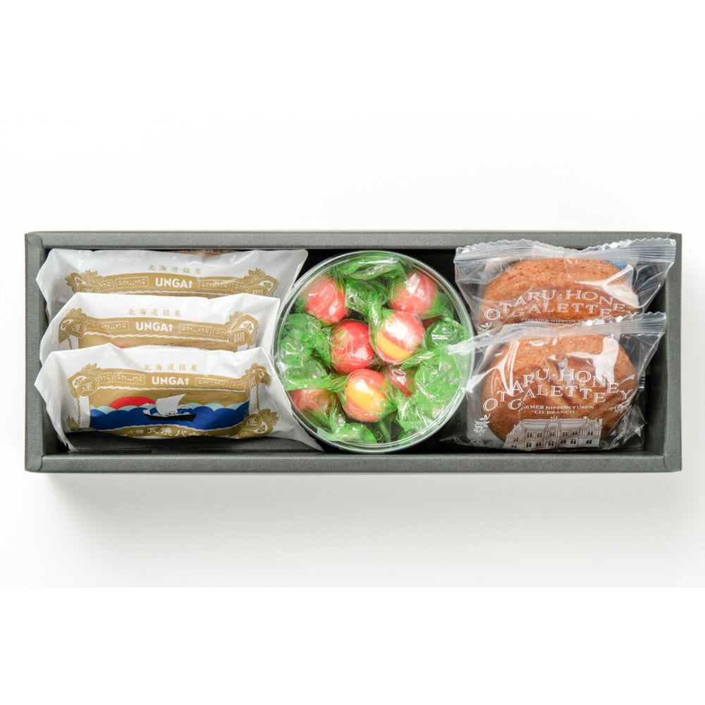 小樽美味撰 - 菓子ミニセット【ご当地ギフト 北海道】 【結婚式 ギフト 食品 引き菓子 洋菓子】