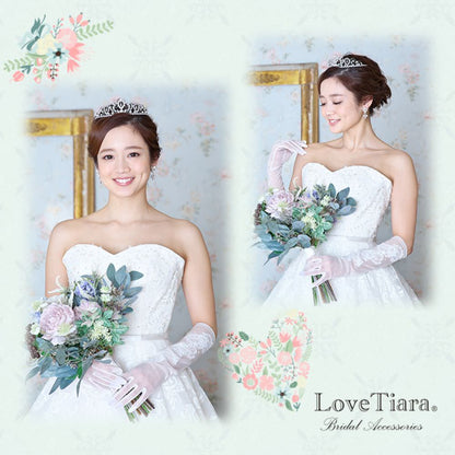 オーガンジーグローブ【アンジュ】 【結婚式 グローブ】（OG-09）