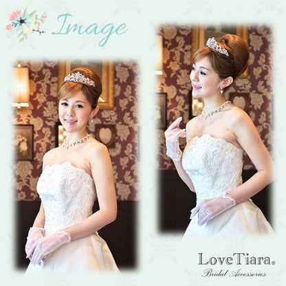 オーガンジーグローブ【セシル】 【結婚式 グローブ】（OG-11）