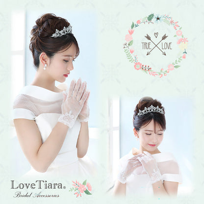 オーガンジーグローブ【ヴィクトリア】【結婚式 グローブ】（OG-30）