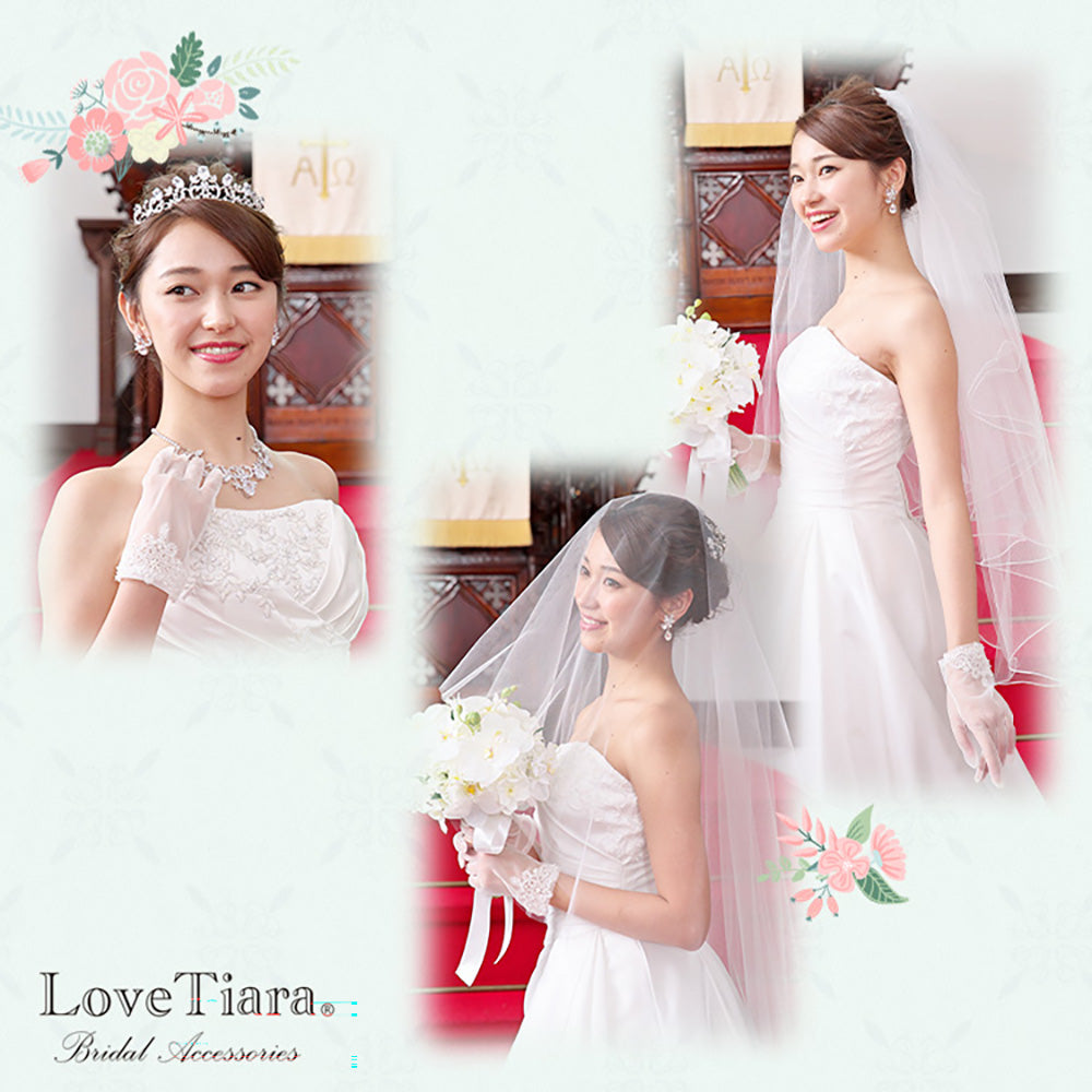 オーガンジーグローブ【ヴィクトリア】【結婚式 グローブ】（OG-30）