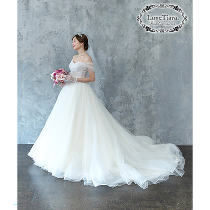 オーガンジーグローブ【タイニーフラワー】【結婚式 グローブ】（OG-39）