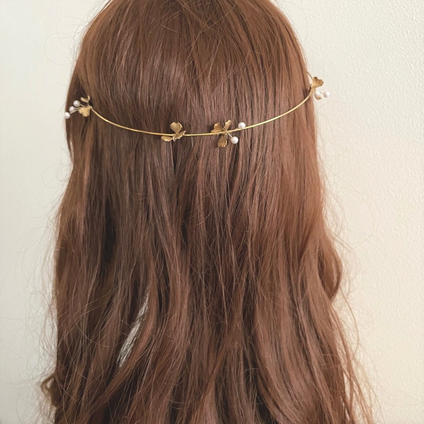 フレアフラワーヘアバンド カチューシャ【結婚式 ヘアアクセサリー】