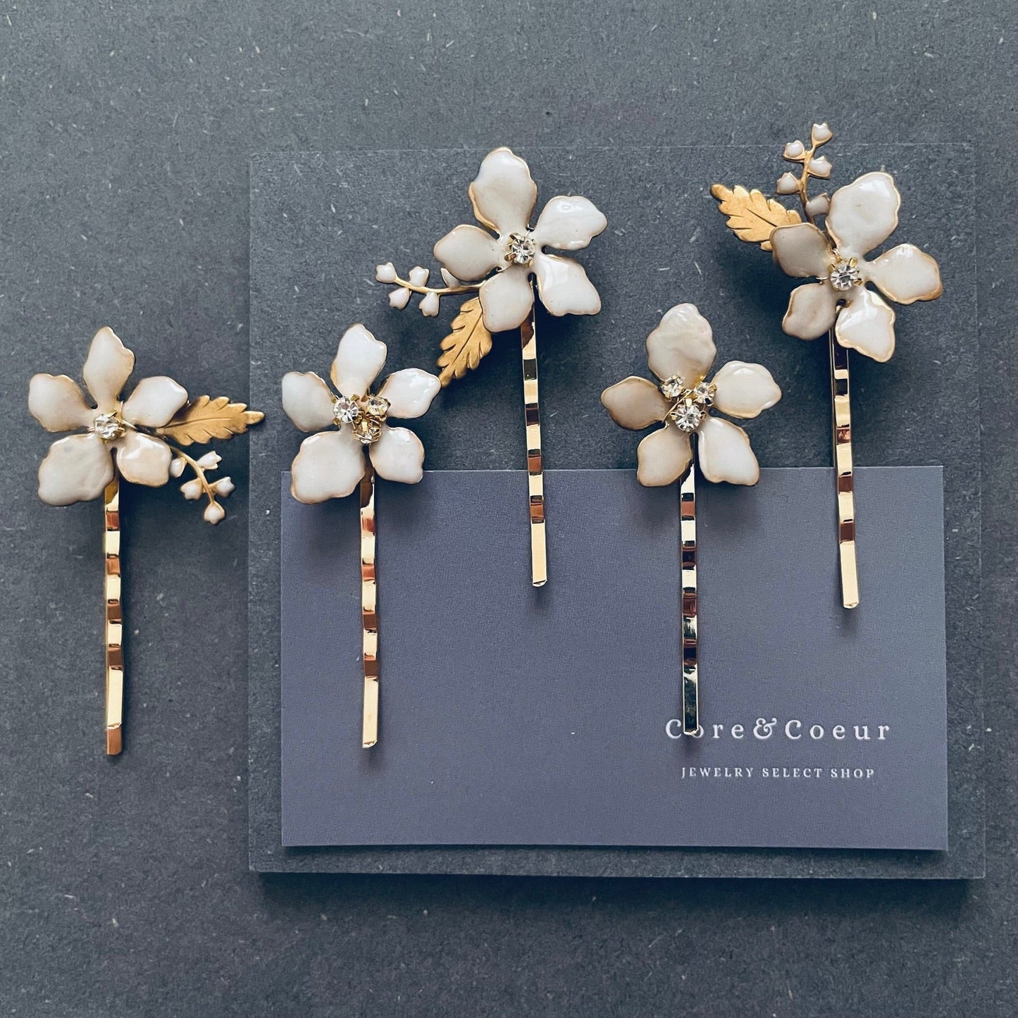 アリビオヘアピン5set【結婚式 ヘアアクセサリー】