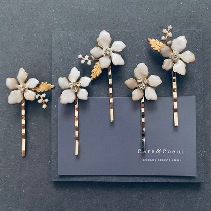 アリビオヘアピン5set【結婚式 ヘアアクセサリー】