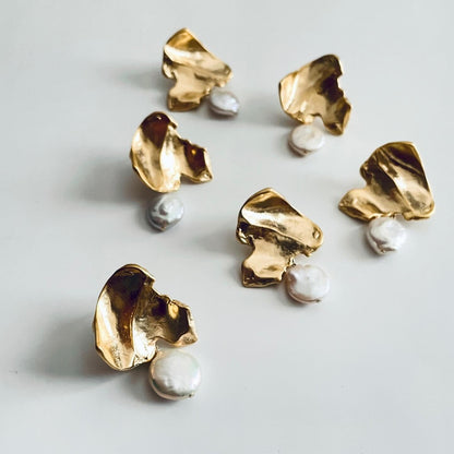 ドロップパールピアス【結婚式 ピアス イヤリング】