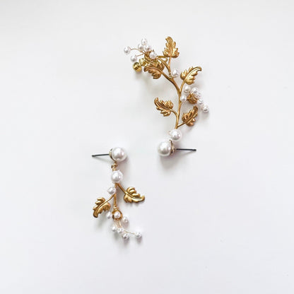 ブレッザピアスカフ【結婚式 ピアス イヤリング】