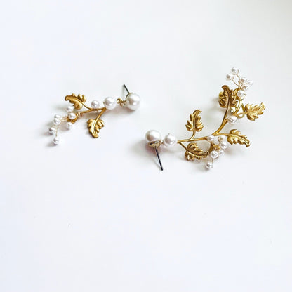 ブレッザピアスカフ【結婚式 ピアス イヤリング】