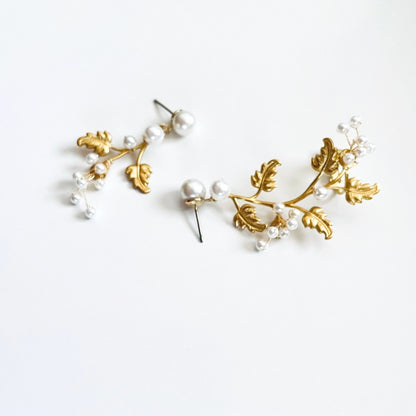 ブレッザピアスカフ【結婚式 ピアス イヤリング】