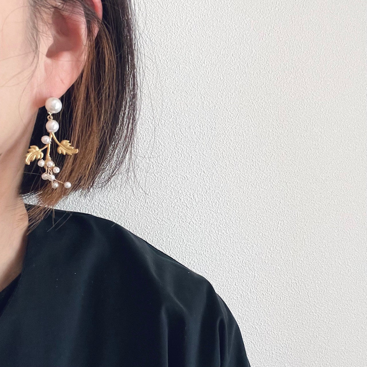 ブレッザピアスカフ【結婚式 ピアス イヤリング】