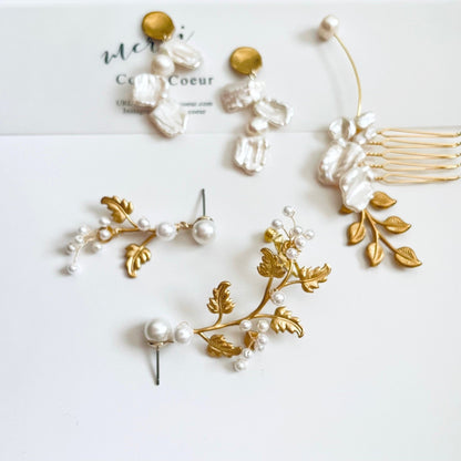 ブレッザピアスカフ【結婚式 ピアス イヤリング】