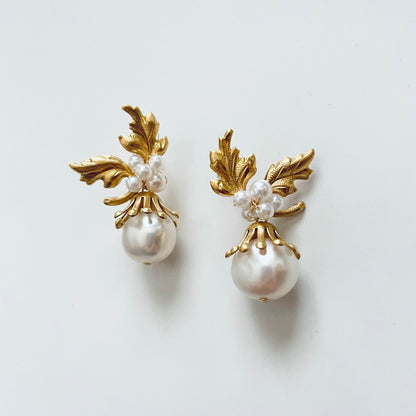 ブルーメピアス(イヤリング)【結婚式 ピアス イヤリング】