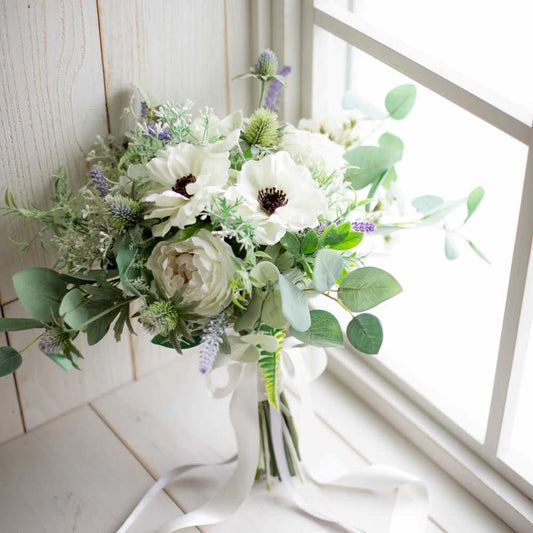 【造花】レンタル/アネモネブーケ 【結婚式 フラワー 造花 ブーケ ブートニア レンタル】