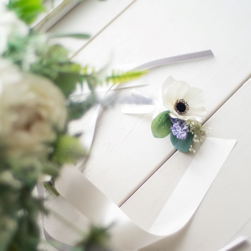 造花】レンタル/アネモネブーケ 【結婚式 フラワー 造花 ブーケ