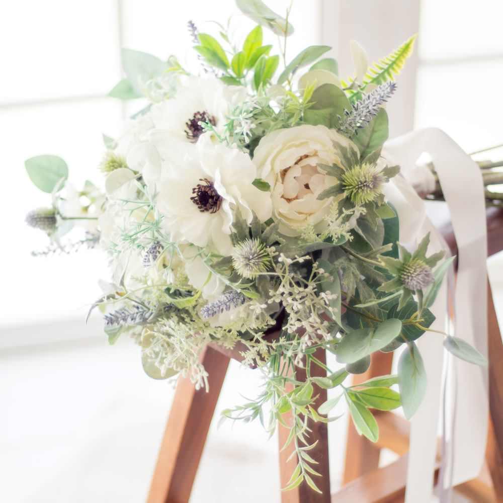 造花】レンタル/アネモネブーケ 【結婚式 フラワー 造花 ブーケ