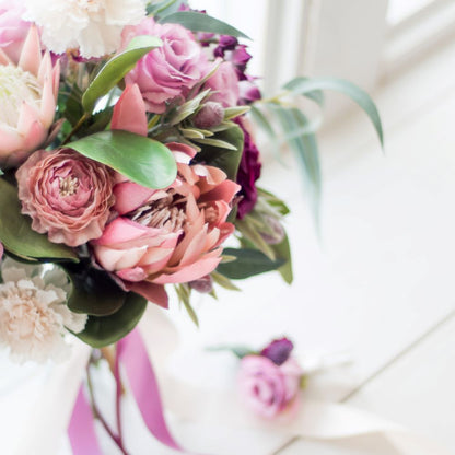 【造花】レンタル/プロテアブーケ 【結婚式 フラワー 造花 ブーケ ブートニア レンタル】