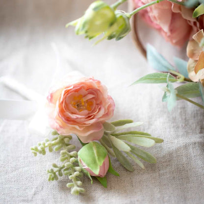 【造花】レンタルリースブーケ 【結婚式 フラワー 造花 ブーケ ブートニア レンタル】