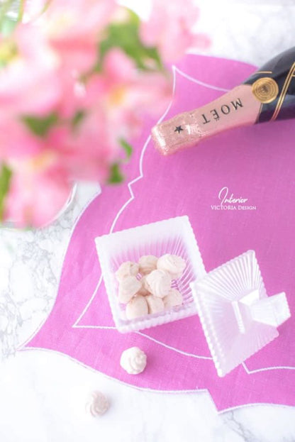 【ランチョンマット】レクタングル(ロゼ) 【結婚式 ギフト 引き出物 食器類】