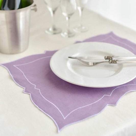 【ランチョンマット】レクタングル(ライラック) 【結婚式 ギフト 引き出物 食器類】