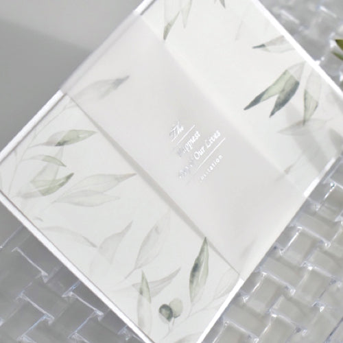 【結婚式 招待状】オリーブ(印刷込み)【結婚式 ペーパー 招待状】