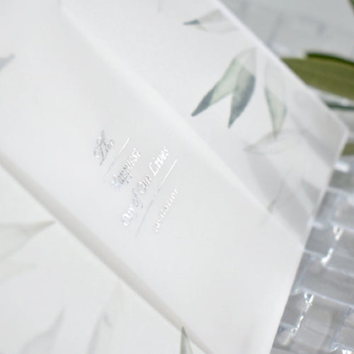 【結婚式 招待状】オリーブ(印刷込み)【結婚式 ペーパー 招待状】