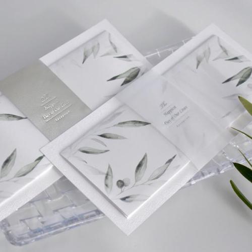 【結婚式 席次表】 オリーブ(手作りキット)【結婚式 ペーパー 席次表】