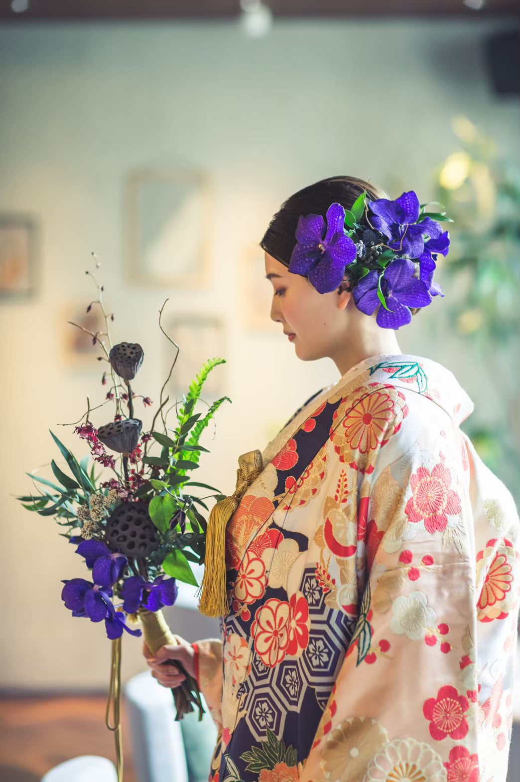 【和装1着・洋装1着】和装(白無垢or色打掛)+洋装プラン 【結婚式 ヘアメイク 和装着付け】