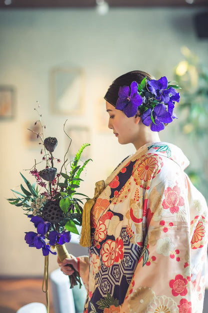 【和装1着・洋装1着】和装(白無垢or色打掛)+洋装プラン 【結婚式 ヘアメイク 和装着付け】