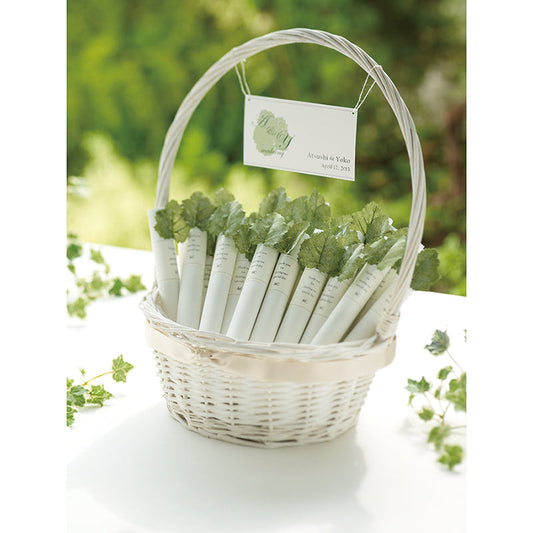 ウェルカムアイビーバスケット 【結婚式 プチギフト】