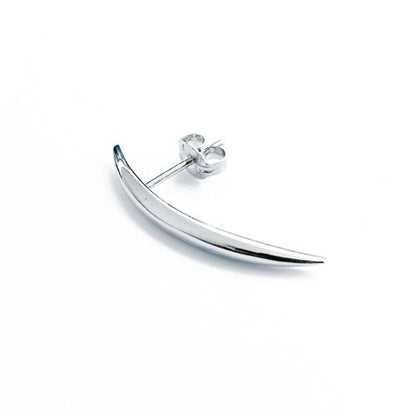 Thin curve pierce silver/ブライダルアクセサリー 【結婚式　ピアス　イヤリング】