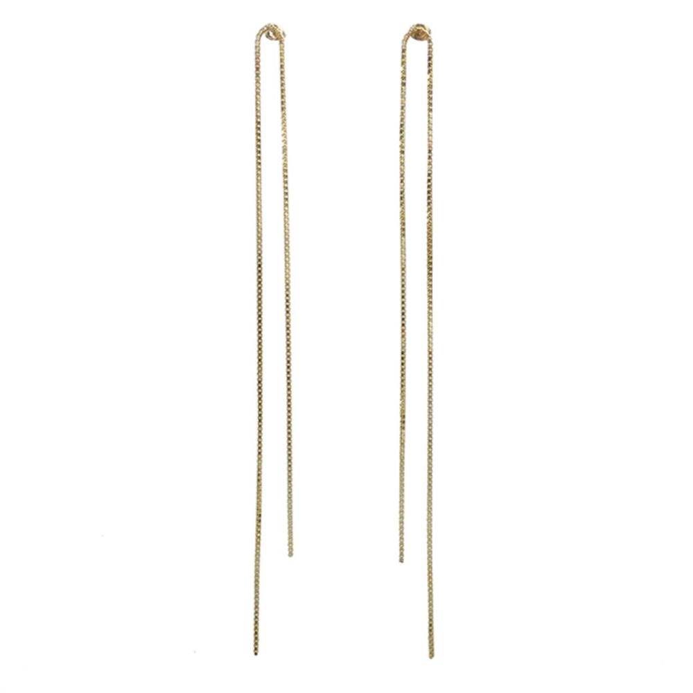 Long chain pierce Gold/ブライダルアクセサリー 【結婚式 ピアス イヤリング】