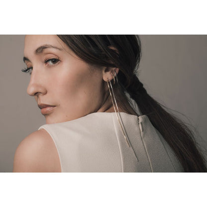 Long chain pierce Gold/ブライダルアクセサリー 【結婚式 ピアス イヤリング】