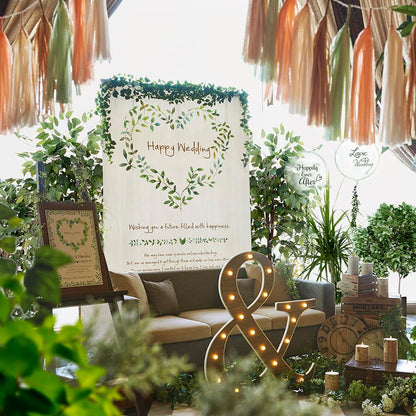 フォトタペストリー「NATURAL」 【結婚式 ウェルカムグッズ タペストリー レンタル】