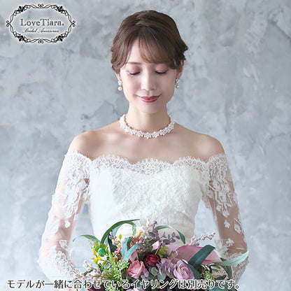 パールチョーカー・ホワイト（PC-01w）