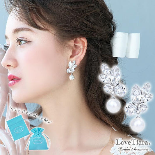 セレーナパールピアス（PE-09p）