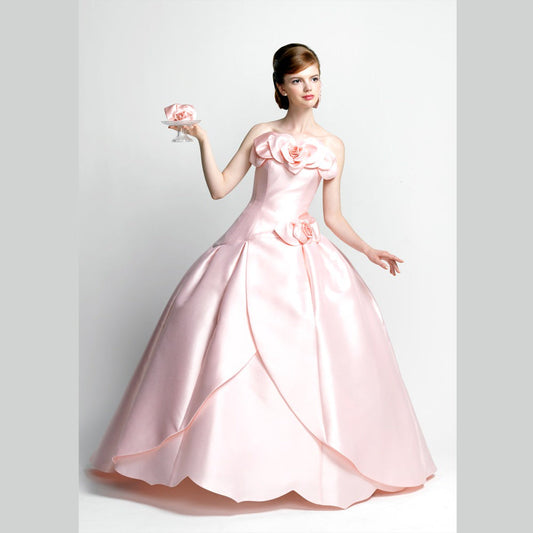 花の精 ベビーピンク 【結婚式 カラードレス レンタル】