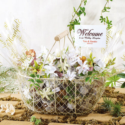 チップトリー ジャム バスケットセット(30個入り) 【結婚式 プチギフト 食品 オーダーメイド】