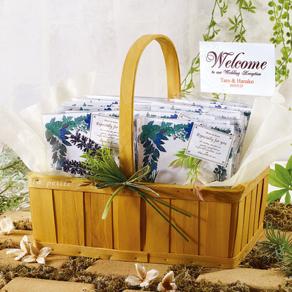 バスハーブ バスケットセット(30個入り) 【結婚式 プチギフト オーダーメイド】