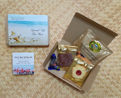 プチBOX コーヒーセット ビーチ シェル 【結婚式 プチギフト 飲み物】