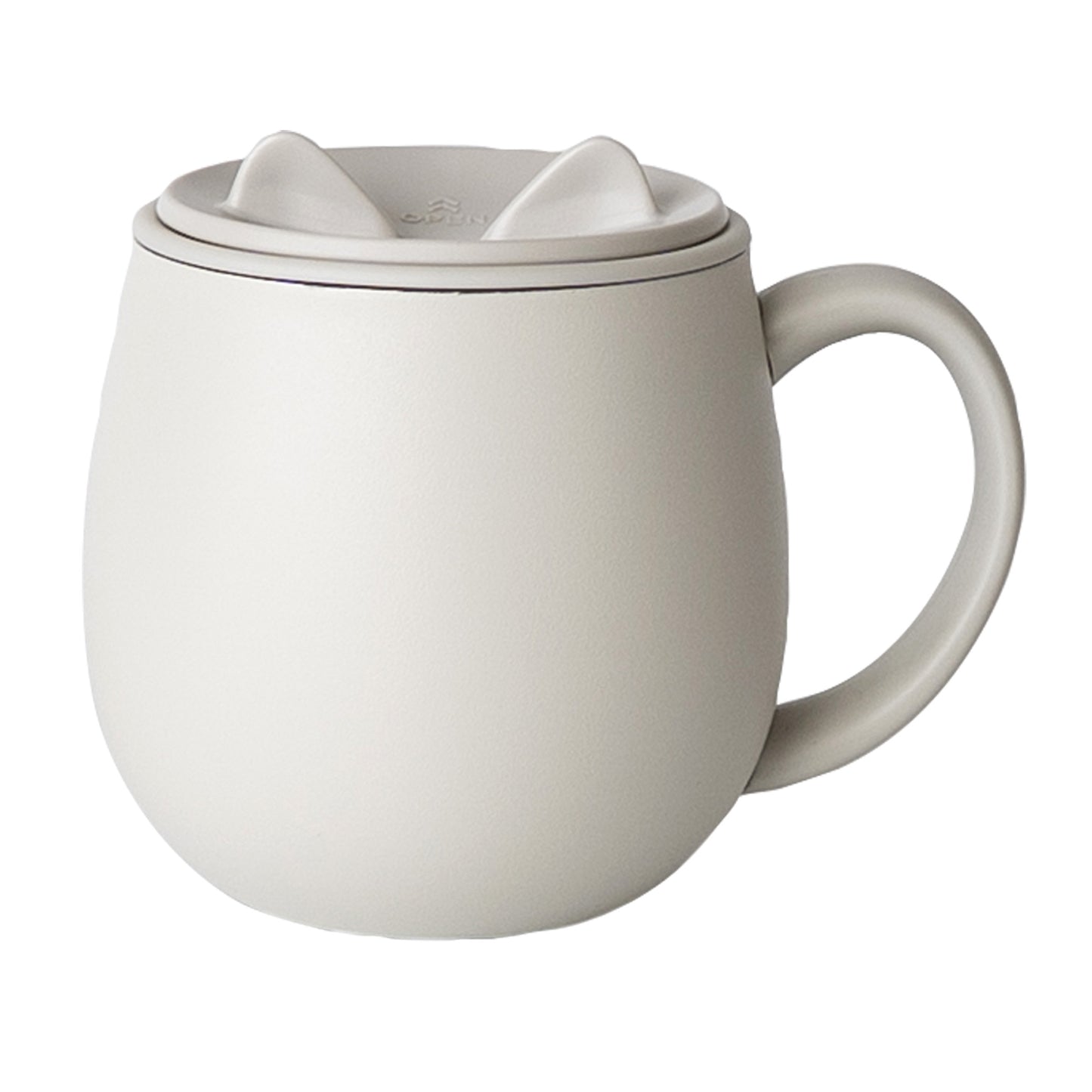 ポケトル猫型保温保冷マグカップ(アイボリー)  ステンレス製 蓋付 300mL 【結婚式 ギフト 引き出物 食器類】猫支援寄付付 POKETLE neko MUG