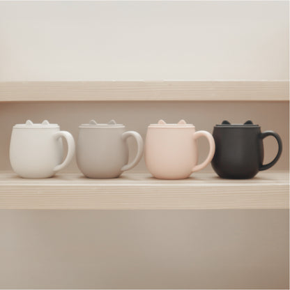 ポケトル猫型保温保冷マグカップ(アイボリー)  ステンレス製 蓋付 300mL 【結婚式 ギフト 引き出物 食器類】猫支援寄付付 POKETLE neko MUG