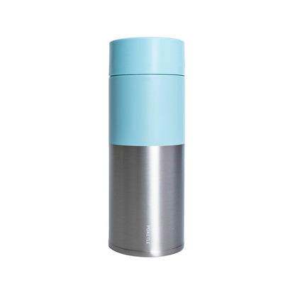 ポケトル炭酸対応ボトル（ブルー） ソーダボトル ステンレス製 保冷保温水筒 お酒OK 【結婚式 ギフト 引き出物 食器類】POKETLE soda 350