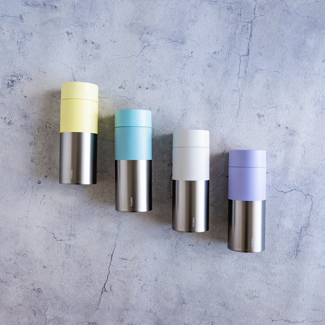 ポケトル炭酸対応ボトル（ブルー） ソーダボトル ステンレス製 保冷保温水筒 お酒OK 【結婚式 ギフト 引き出物 食器類】POKETLE soda 350