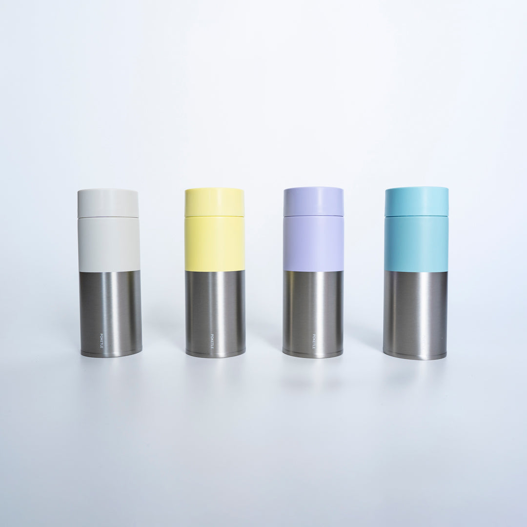 ポケトル炭酸対応ボトル（アイボリー） ソーダボトル ステンレス製 保冷保温水筒 お酒OK 【結婚式 ギフト 引き出物 食器類】POKETLE soda 350