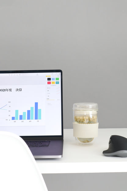 ポケトル耐熱二重ガラスタンブラー（ラテベージュ）蓋付 330mL  【結婚式 ギフト 引き出物 食器類】POKETLE vidro 330