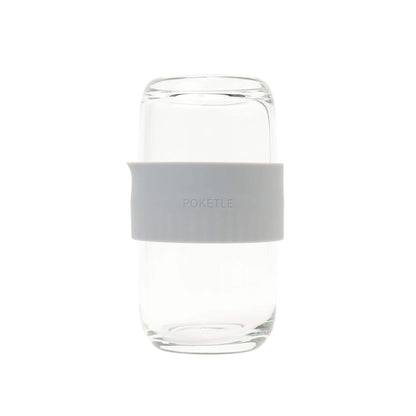 ポケトル コンパクトガラスきゅうす（グレー） ティーセット 1人用 おいしいお茶が入れられる 手のひらサイズ 120ｍL 【結婚式 ギフト 引き出物 食器類】POKETLE vidro calm