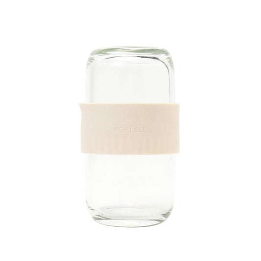 ポケトル コンパクトガラスきゅうす（アイボリー） ティーセット 1人用 おいしいお茶が入れられる 手のひらサイズ 120ｍL 【結婚式 ギフト 引き出物 食器類】POKETLE vidro calm