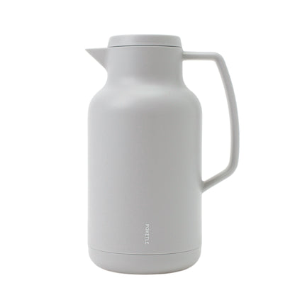 ポケトル ガラス製 卓上まほうびん（グレー） 保温保冷  ビードロまほうびん1L【結婚式 ギフト 引き出物 食器類】