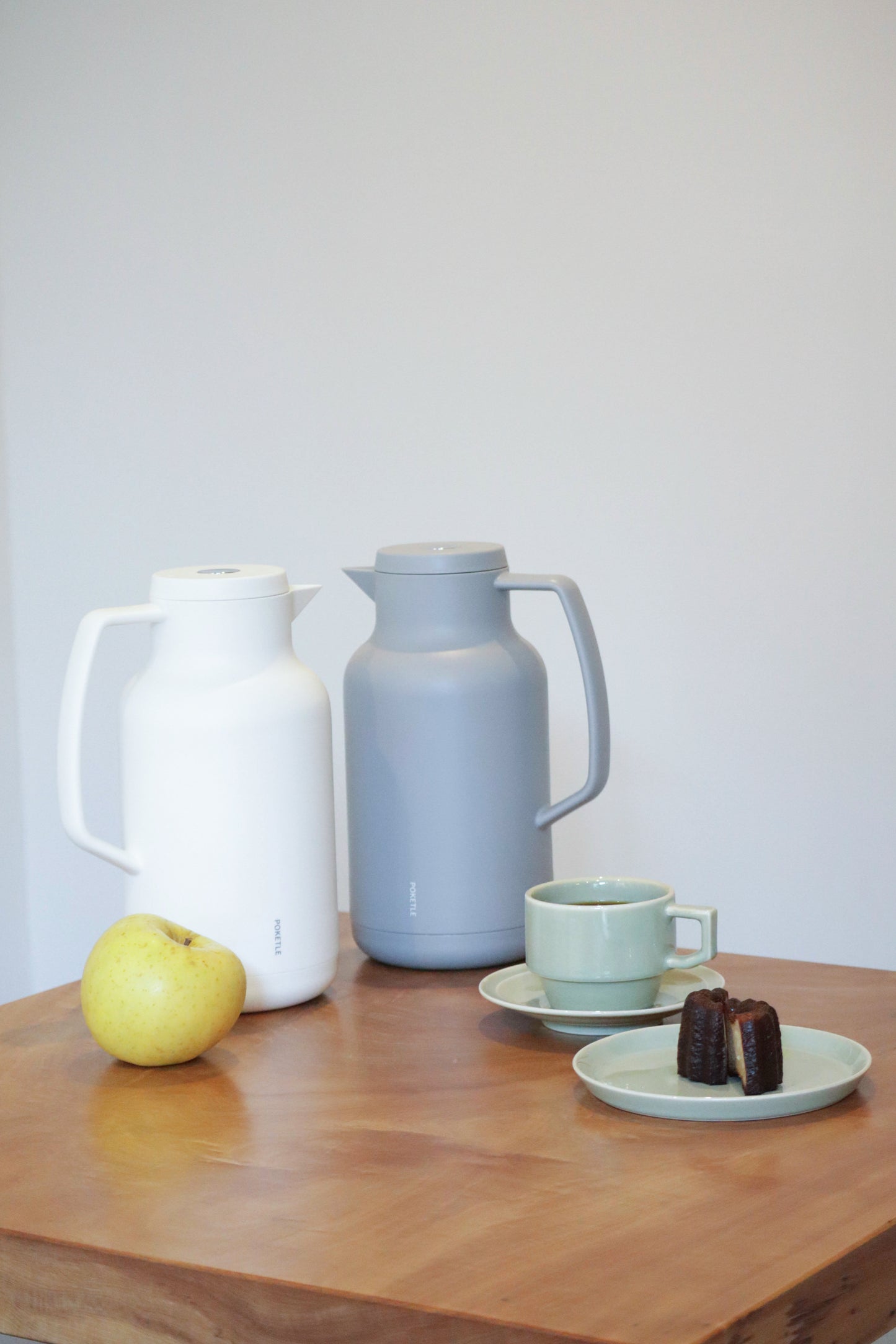 ポケトル ガラス製 卓上まほうびん（グレー） 保温保冷  ビードロまほうびん1L【結婚式 ギフト 引き出物 食器類】