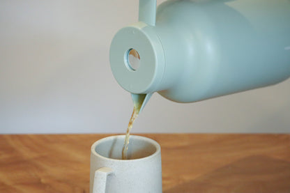 ポケトル ガラス製 卓上まほうびん（グリーン） 保温保冷  ビードロまほうびん1L【結婚式 ギフト 引き出物 食器類】